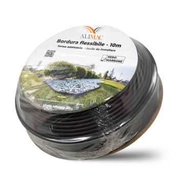 Bordura per giardino flessibile a L - 10 metri - 75mm altezza